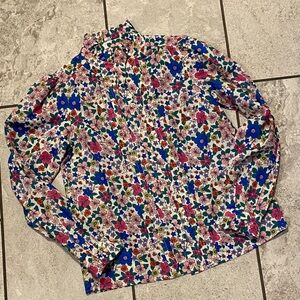 Boden Colorful Felicity Cotton Blouse Floral